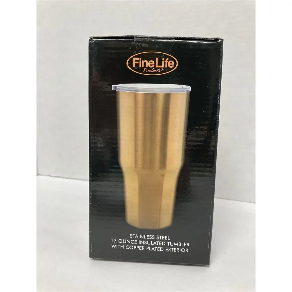 Mammoth LG Tumbler 17 oz Insulated Stainless Steel Copper Exterior Double Wall